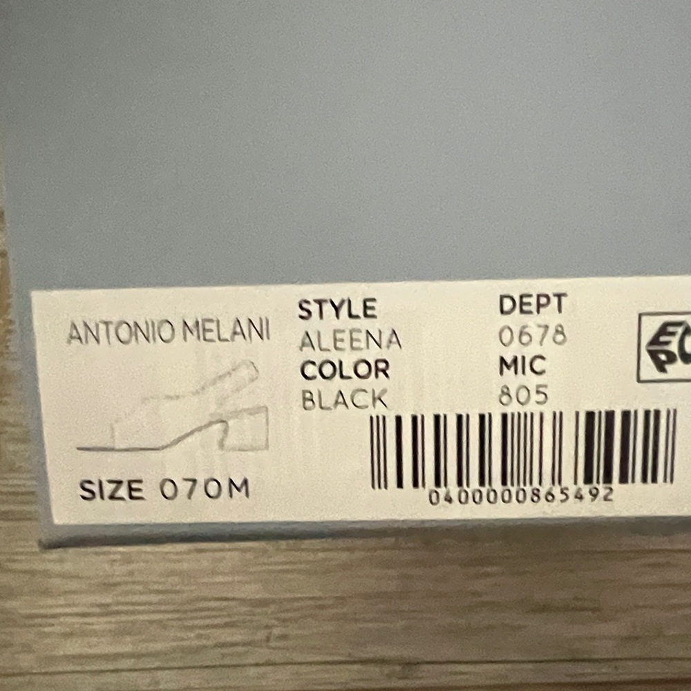 Antonio Melani Black Aleena Heels